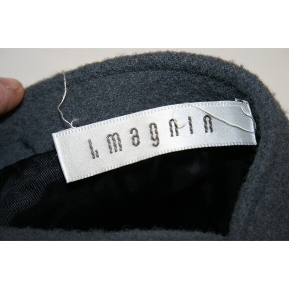 Vintage L. Magnin Turnaround Reversible XS Light & Dark Gray Wool Coat Jacket - Picture 8 of 11